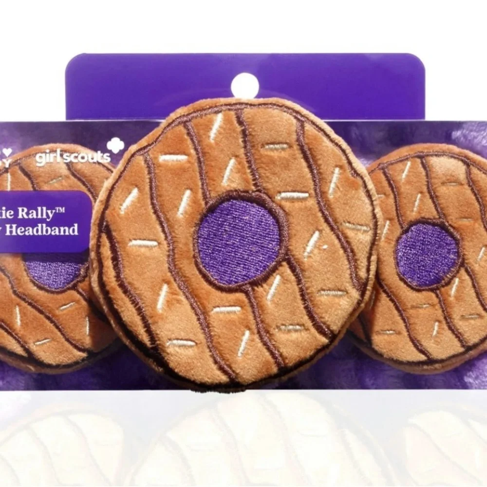 Hard Candy x Girl Scouts Cookie Rally Plush Headband Samoas Ltd Edition NIB